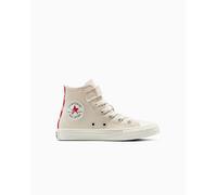Converse Chuck Taylor All Star Checkered Accents Easy-On Canvas Zapatillas Altas para Mujeres en Light Dune/egret, Talla EU 32 Light Dune/egret EU 32