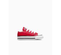 Converse Chuck Taylor All Star Classic Canvas Zapatillas Corte Bajo en Rojo, Talla EU 25 Rojo EU 25