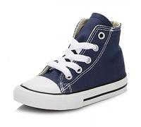 Converse Chuck Taylor All Star Core Hi - Botines de lona infantiles, color azul, talla 24