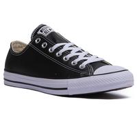 Converse Chuck Taylor All Star Cuero Ox Zapatilla Unisex En Negro UK 3 - 12