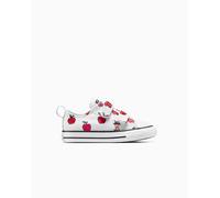 Converse Chuck Taylor All Star Easy-On Allover Apples Canvas Zapatillas Corte Bajo en White/red, Talla EU 20 White/red EU 20