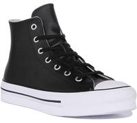 CONVERSE Chuck Taylor All Star EVA Lift Platform Leather, Sneaker, Black Natural Ivory White, 40 EU
