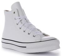 CONVERSE Chuck Taylor All Star EVA Lift Platform Leather, Sneaker, White Natural Ivory Black, 38 EU