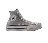 CONVERSE Chuck Taylor All Star HI Lift Canvas LTD, Zapatilla Mujer, Gray/Gray/White, 35 EU
