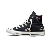Converse Chuck Taylor All Star Hi Limited Edition A1690C Negro con flores, zapatos unisex adulto de lona y goma, Negro , 38 EU