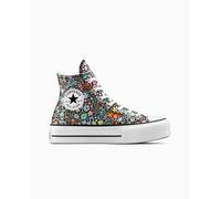 Converse Chuck Taylor All Star Lift Allover Florals Canvas Zapatillas Altas para Mujeres en Negro/blanco, Talla EU 36 Negro/blanco EU 36