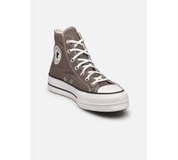 Converse Chuck Taylor All Star Lift - Zapatillas de lona con cordones, para mujer, gris oscuro/blanco/negro, 38 EU