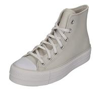 Converse Chuck Taylor All Star Lift Millennium Glam, Sneaker Mujer, Light Bone/Light Bone/White, 38 EU