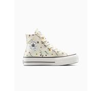 Converse Chuck Taylor All Star Lift Platform Floral Embroidery Canvas Zapatillas Altas para Mujeres en Egret/vintage White, Talla EU 35 Egret/vintage White EU 35
