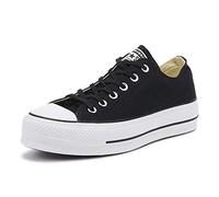 Converse 560250C Black Nero Scarpe Basse Donna Sneakers Platform Lacci Tessuto 36