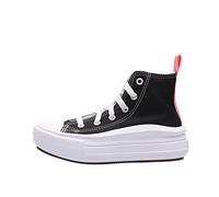 Converse Chuck Taylor All Star Move Color Pop Platform, Sneaker, Negro, Rosa, Blanco Salado, 35 EU