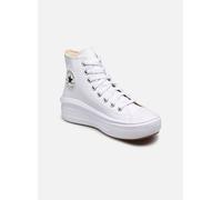 CONVERSE Chuck Taylor All Star Move Platform FOUNDATIONAL Leather, Sneaker Mujer, Blanco/Negro/Blanco, 38 EU