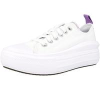 Converse Chuck Taylor All Star Move Ox-Canvas Color, Plataforma Niños, Blanco/Morado Pixel/Blanco, 6.5 Big Kid