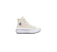 CONVERSE Chuck Taylor All Star Move Platform Coated Leather, Sneaker, Desert Sand Black White, 38 EU