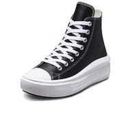CONVERSE Chuck Taylor All Star Move Platform FOUNDATIONAL Leather, Sneaker Mujer, Black White White, 37 EU