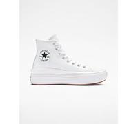 Converse Chuck Taylor All Star Move Platform Foundational Leather Zapatillas Altas para Mujeres en Blanco/negro, Talla EU 42.5 Blanco/negro EU 42.5