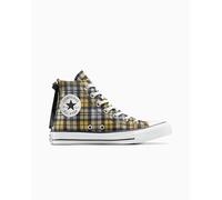 Converse Chuck Taylor All Star Plaid Zapatillas Altas para Mujeres en Black/yellow, Talla EU 38 Black/yellow EU 38