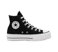 Converse Chuck Taylor All Star Plataforma Alta, Negro/Blanco, Lona, Estilo Retro Urbano, Zapatillas para Mujer (Sistema Tallas Calzado EU, Adulto, Hombre, Números, Mediano, 37)