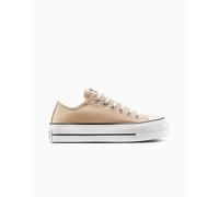 Converse Chuck Taylor All Star Platform Canvas Zapatillas Corte Bajo para Mujeres en Duna De Playa/blanco, Talla EU 39.5 Duna De Playa/blanco EU 39.5