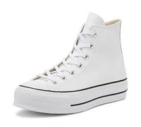 Converse Chuck Taylor CTAS Lift Clean Hi, Zapatillas Altas Mujer, Weiß White Black White 102, 36.5 EU