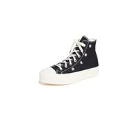 Converse Chuck Taylor CTAS Lift Clean Hi, Zapatillas Altas Mujer, Negro (Black/Black/White 001), 42 EU
