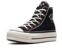 Converse Chuck Taylor All Star - Tenis de plataforma para mujer, Negro/Garca/Oro, 41 EU