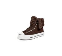 Converse Chuck Taylor All Star - Tenis de plataforma plegable para mujer, Totally Fudged/Egret, 38 EU