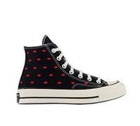 Converse Chuck Taylor All Star - Zapatillas de Cuello Alto para Mujer, Black University Red Egret, 38 EU