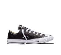 Converse Chuck Taylor Core Lea Ox, Zapatillas De Cuero Unisex Adulto, Negro, 37.5 EU