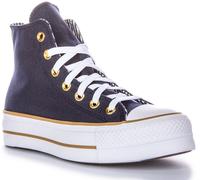 CONVERSE Chuck Taylor Todo Estrella Push Up Unisex Zapatillas Azul Marino Oro GB