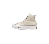 Zapatillas All Star Lift de piel envejecida Mujer Talla 36. Color Beige