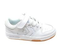 Converse CL98 Ox - Zapatillas unisex para niños, de piel, A14365C, color blanco, con cierre de cordón elástico y, Color blanco., 31 EU