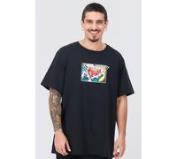 Converse Comic - Negro - Camiseta Oversize Hombre talla S