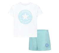 CONVERSE Conjunto camiseta y pantalón corto. Color Azul/Blanco