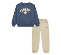 CONVERSE Conjunto de pantalón y sudadera 8/10-13/15 años. Color Azul/Beige
