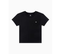 Converse Cropped T-Shirt para Mujeres en Negro, Talla M Negro M