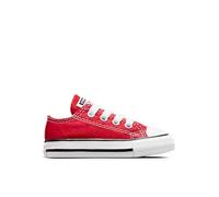 Converse Ctas Core Ox 015810-21-4 - Zapatillas de tela para niños, Blanco-Rojo, 24 EU (8 UK)