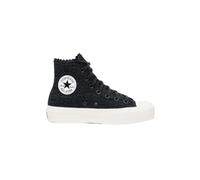 Converse CTAS Lift Hi Black Black Vintage White 36, Negro Negro Vintage Blanco, 37.5 EU