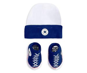 Converse Infant Hat and Frilly Bootie Set