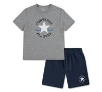 CONVERSE Juego de pantalones cortos y camiseta 8/10-13/15 años. Color azul oscuro/gris