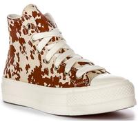 Converse Modelo Chuck Taylor All Star Lift Platform Animal Print BRWNGLD T. 36.5