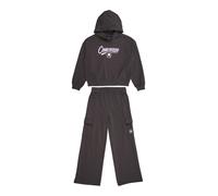 CONVERSE Conjunto de chándal con sudadera y pantalón, de forro polar ligero. Color Antracita