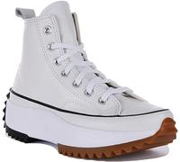 Converse Run Star Hike Foundational Leather Hi W 40 Blanco