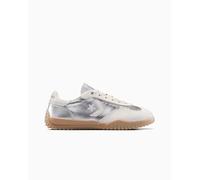 Converse Run Star Trainer Metallic Canvas Zapatillas Corte Bajo en Plata Común, Talla EU 44 Plata Común EU 44