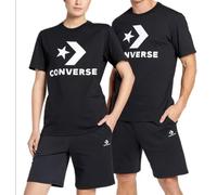 Converse Star Chevron Camiseta, Negro, XXL Mujeres
