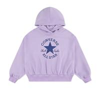 CONVERSE Sudadera con capucha de tejido de felpa ligero. Color Violeta Claro