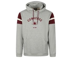 Converse - Sudadera con capucha para hombre, color gris, gris, M
