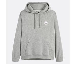 CONVERSE Sudadera con capucha unisex Chuck Patch. Color Gris Jaspeado