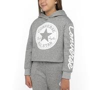 Converse Sudadera con Capucha Unisex Chuck Patch Crop G Gris Oscuro
