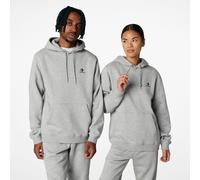 CONVERSE Sudadera con capucha unisex Star chevron. Color Gris Jaspeado